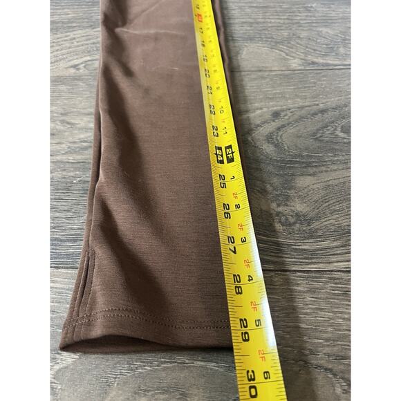 NUX Los Angeles Brown Zip Jacket Womens XL Fitted Athleisure Yoga Stretch - Picture 9 of 10